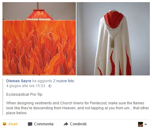 Paramenti Pentecoste